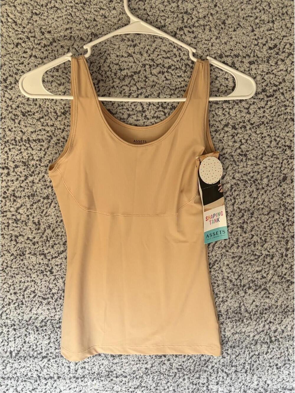 Assets Spanx Women's Medium Pure Beige Lightweight  Shaping Tank NWT